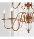 Tilburg 9 Light Chandelier Crystal Antique Brass Finish E14-5