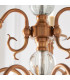 Tilburg 9 Light Chandelier Crystal Antique Brass Finish E14-8