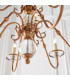 Tilburg 9 Light Chandelier Crystal Antique Brass Finish E14-9