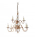 Tilburg 9 Light Chandelier Crystal Antique Brass Finish E14-10