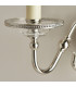 Tilburg 2 Light Indoor Twin Candle Wall Light Polished Nickel Plate with Crystal E14-4