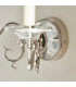 Tilburg 2 Light Indoor Twin Candle Wall Light Polished Nickel Plate with Crystal E14-7