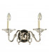 Tilburg 2 Light Indoor Twin Candle Wall Light Polished Nickel Plate with Crystal E14-8