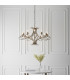 Penn 12 Light Chandelier Brushed Brass Effect Plate Finish E14-3