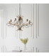 Penn 12 Light Chandelier Brushed Brass Effect Plate Finish E14-4