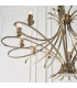 Penn 12 Light Chandelier Brushed Brass Effect Plate Finish E14-5