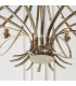 Penn 12 Light Chandelier Brushed Brass Effect Plate Finish E14-8
