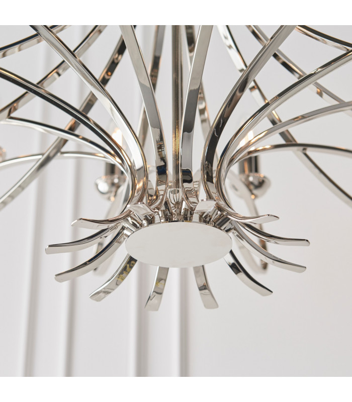 Penn 12 Light Chandelier Polished Nickel Plate Finish E14-7