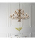 Penn 18 Light Chandelier Brushed Brass Effect Plate Finish E14-4