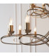 Penn 18 Light Chandelier Brushed Brass Effect Plate Finish E14-6