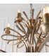 Penn 18 Light Chandelier Brushed Brass Effect Plate Finish E14-7