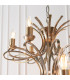 Penn 18 Light Chandelier Brushed Brass Effect Plate Finish E14-8