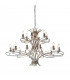Penn 18 Light Chandelier Polished Nickel Plate Finish E14-1