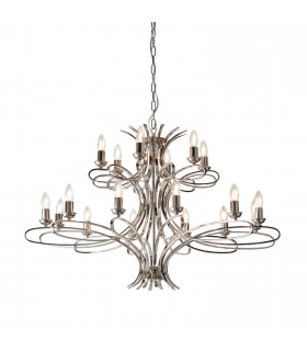 Penn 18 Light Chandelier Polished Nickel Plate Finish E14-1
