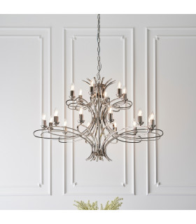 Penn 18 Light Chandelier Polished Nickel Plate Finish E14-2