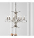 Penn 6 Light Multi Arm Ceiling Pendant Chandelier Polished Nickel E14-2