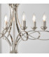 Penn 6 Light Multi Arm Ceiling Pendant Chandelier Polished Nickel E14-7