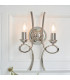 Penn 2 Light Indoor Twin Candle Wall Light Polished Nickel Plate E14-3