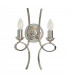 Penn 2 Light Indoor Twin Candle Wall Light Polished Nickel Plate E14-5