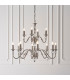 Polina 12 Light Chandelier Polished Nickel Plate & Crystal Finish E14-2