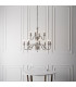 Polina 12 Light Chandelier Polished Nickel Plate & Crystal Finish E14-3