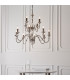 Polina 12 Light Chandelier Polished Nickel Plate & Crystal Finish E14-4