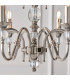 Polina 12 Light Chandelier Polished Nickel Plate & Crystal Finish E14-6