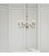 Polina 5 Light Multi Arm Ceiling Pendant Chandelier Polished Nickel Clear Crystal E14-4