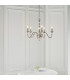 Polina 5 Light Multi Arm Ceiling Pendant Chandelier Polished Nickel Clear Crystal E14-5