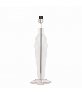Gatsby 1 Light Table Lamp Polished Nickel Plate Clear Crystal - Base Only E27-1
