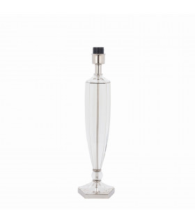 Hemmingway 1 Light Table Lamp Polished Nickel Plate Clear Crystal - Base Only E27-1