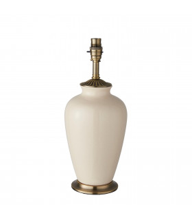 Ryhall 1 Light Small Table Lamp Brass Ivory - Base Only B22-1