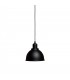 1 Light Dome Ceiling Pendant Black Structure, E27 - 1