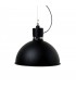1 Light Dome Ceiling Pendant Black Structure, E27 - 1