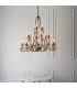 Oksana 21 Light Chandelier Antique Brass Finish E14-3