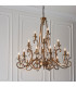Oksana 21 Light Chandelier Antique Brass Finish E14-4