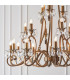 Oksana 21 Light Chandelier Antique Brass Finish E14-5
