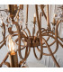 Oksana 21 Light Chandelier Antique Brass Finish E14-7