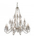 Oksana 21 Light Chandelier Polished Nickel Plate Finish E14-1