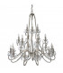 Oksana 21 Light Chandelier Polished Nickel Plate Finish E14-8