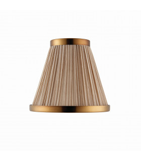 Suffolk Beige And Antique Brass Six Inch Shade E14