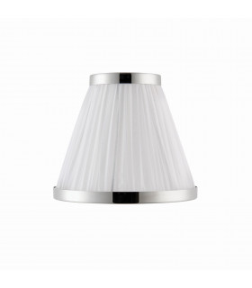 Suffolk White And Nickel Six Inch Shade E14