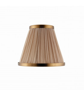 Suffolk Beige And Antique Brass Eight Inch Shade E14