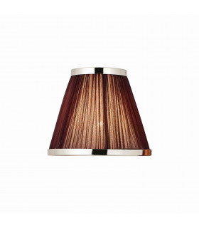 Suffolk Chocolate And Nickel Eight Inch Shade E14