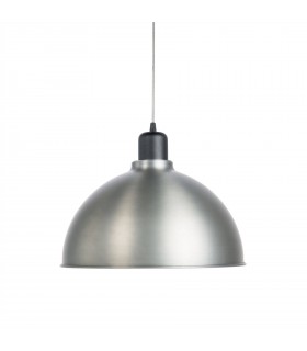 1 Light Dome Ceiling Pendant Oxide Grey, E27 - 1