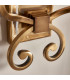Oksana 2 Light Indoor Twin Candle Wall Light Antique Brass E14-7