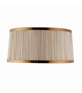 Suffolk Beige And Antique Brass Thirteen Inch Shade E14