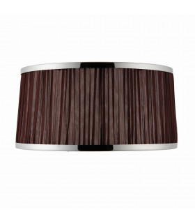 Suffolk Chocolate And Nickel Thirteen Inch Shade E14