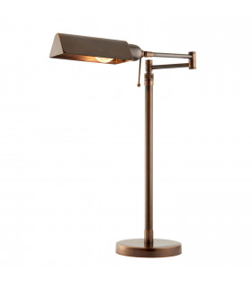 Clarendon 1 Light Task Table Lamp Deep Antique Patina E27-1