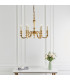 Fenbridge 6 Light Multi Arm Lamp Chandelier Solid Brass Gloss Cream Paint E14-3